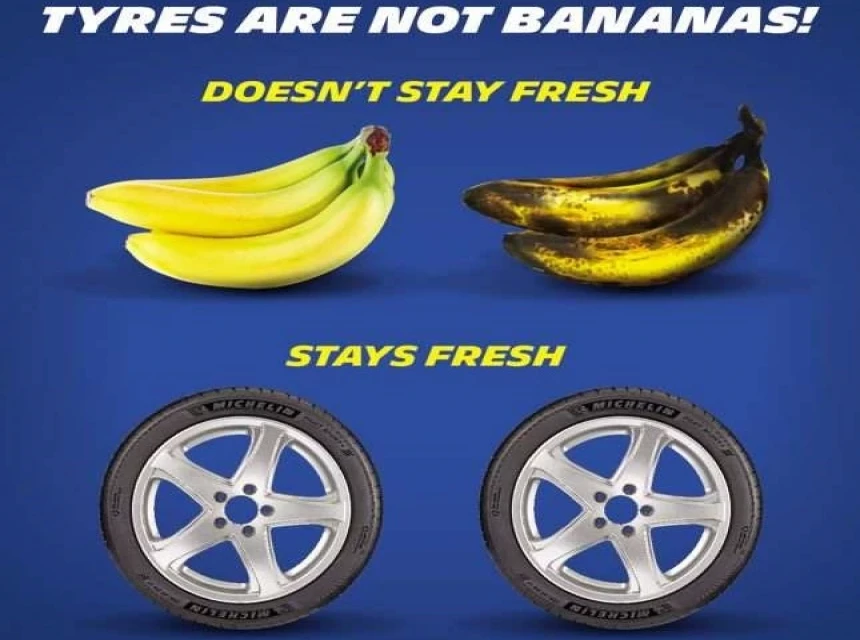 Tires are not bananas!
